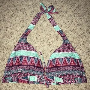 Body glove tribal halter bikini top